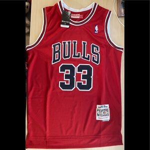 New NBA Adidas Chicago Bulls Scottie Pippen Jersey